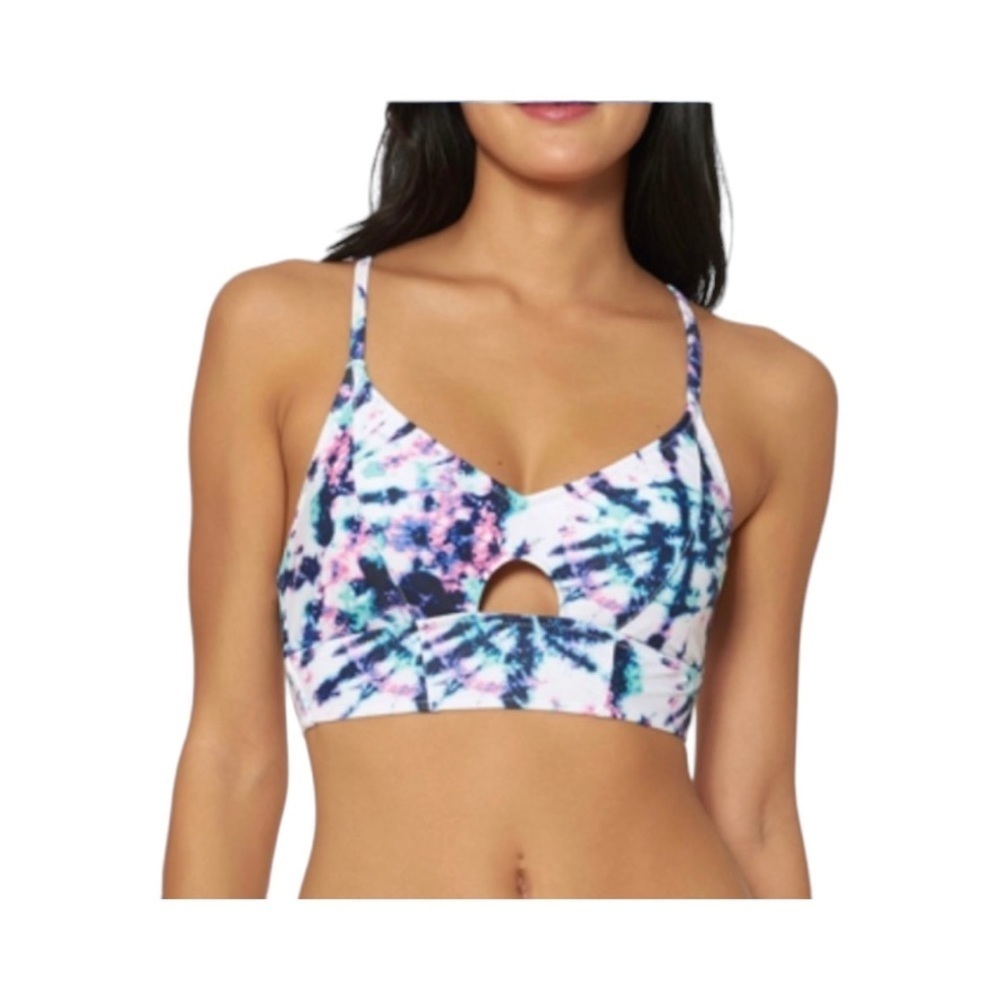Jessica Simpson Cut Out Tie Dye Bikini Top​​​​​ Size Medium